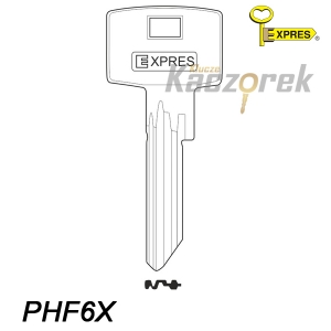 Expres 114 - klucz surowy mosiężny - PHF6X